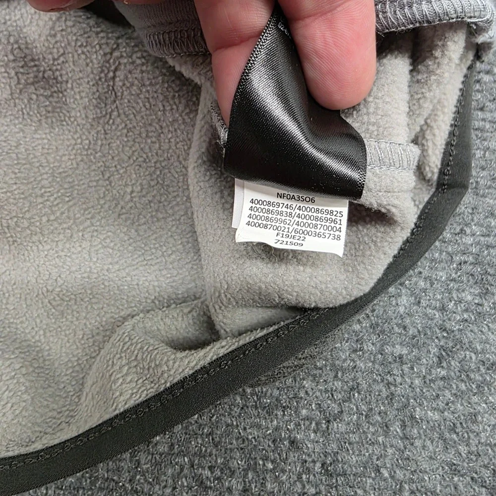 The North Face Mens Gray Borod Full Zip Fleece Jacket NF0A3SO6 Size M